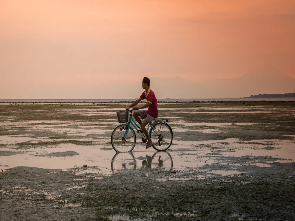 Cycling in Gili Trawangan