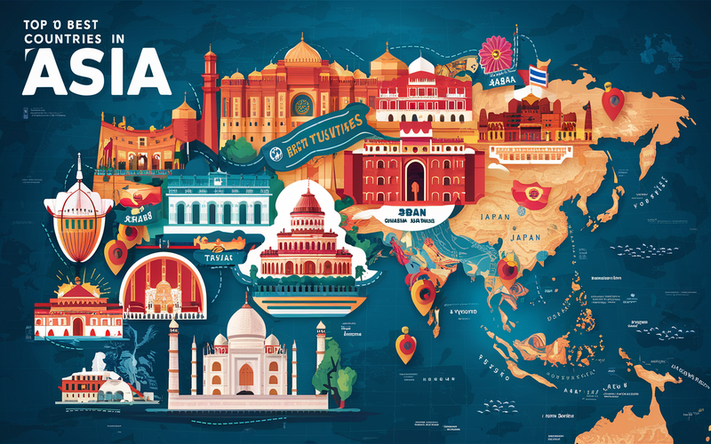 5 Most Visited Countries in the Asia