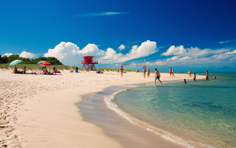 What is the closest beach to Boston that locals go to for swimming?