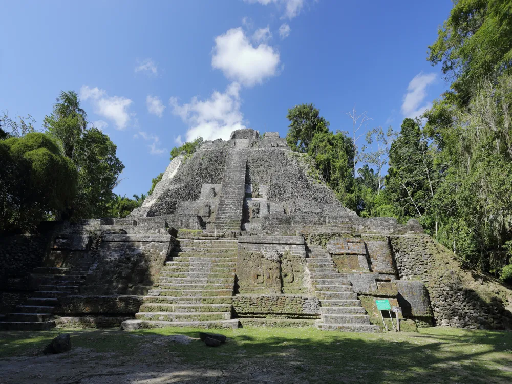 <p><strong>Lamanai's Towering High Temple: Ancient Marvel</strong></p>