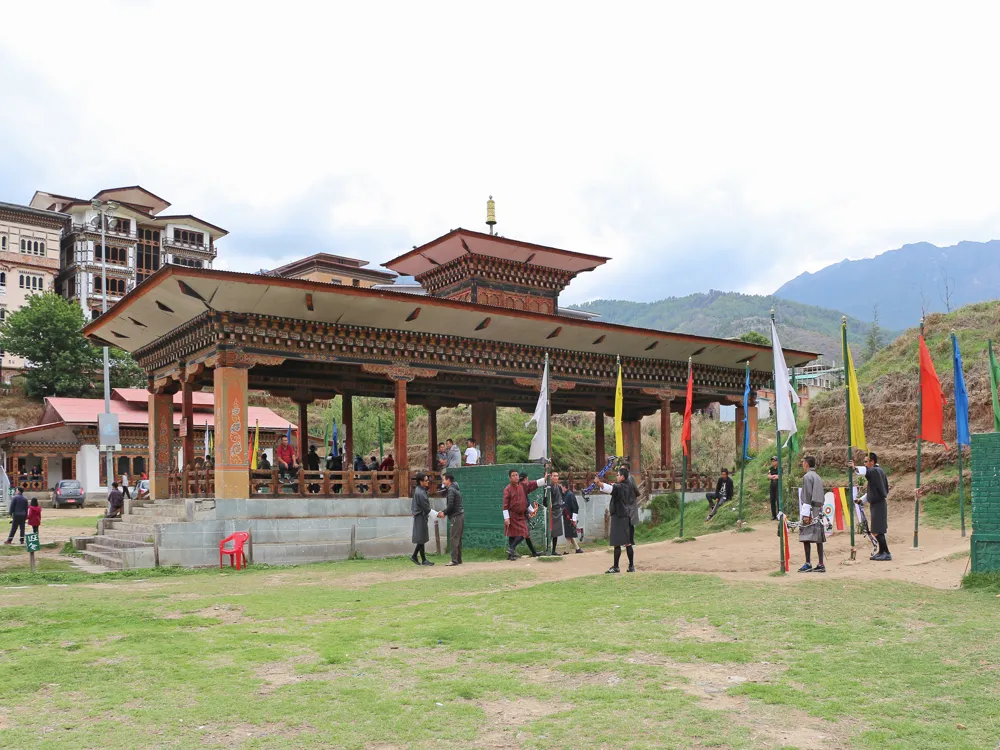 <p><strong>Archery Hub in Thimphu, Bhutan</strong></p>