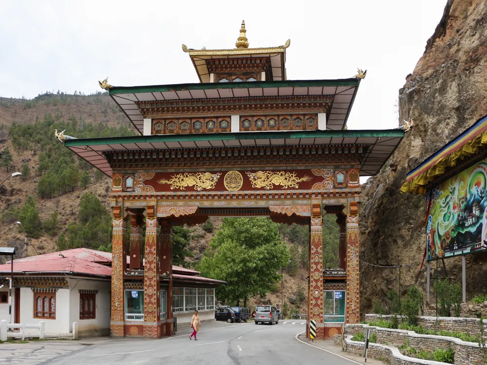 <p><strong>Bhutan's Majestic Highway Gate at Chuzom</strong></p>