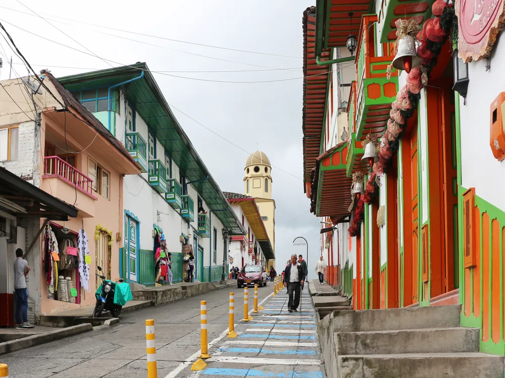 <p><strong>Colorful Calle 5 in Salento, Colombia</strong> </p>
