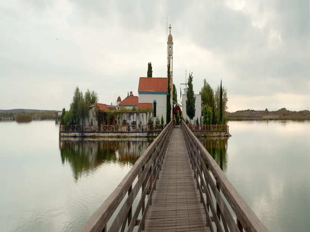 <p><strong>Island Monastery on Vistonida Lagoon</strong></p>