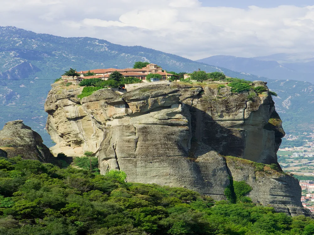 <p><strong>Meteora's Holy Trinity Monastery</strong></p>