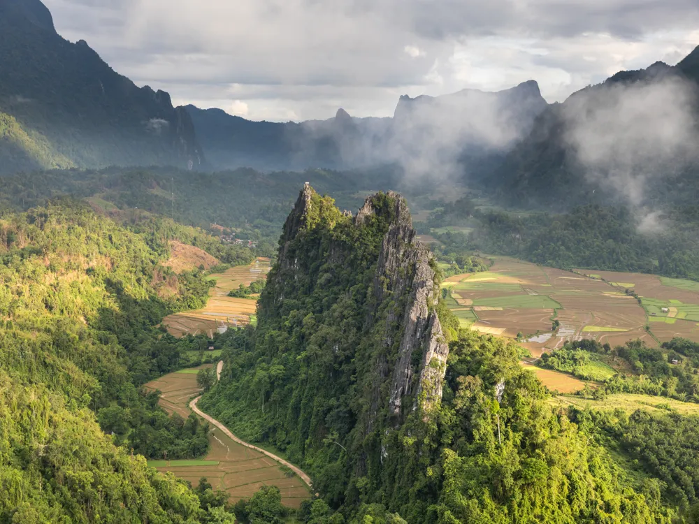 <p><strong>Verdant Karst Peaks at Mount Nam Xay</strong> </p>