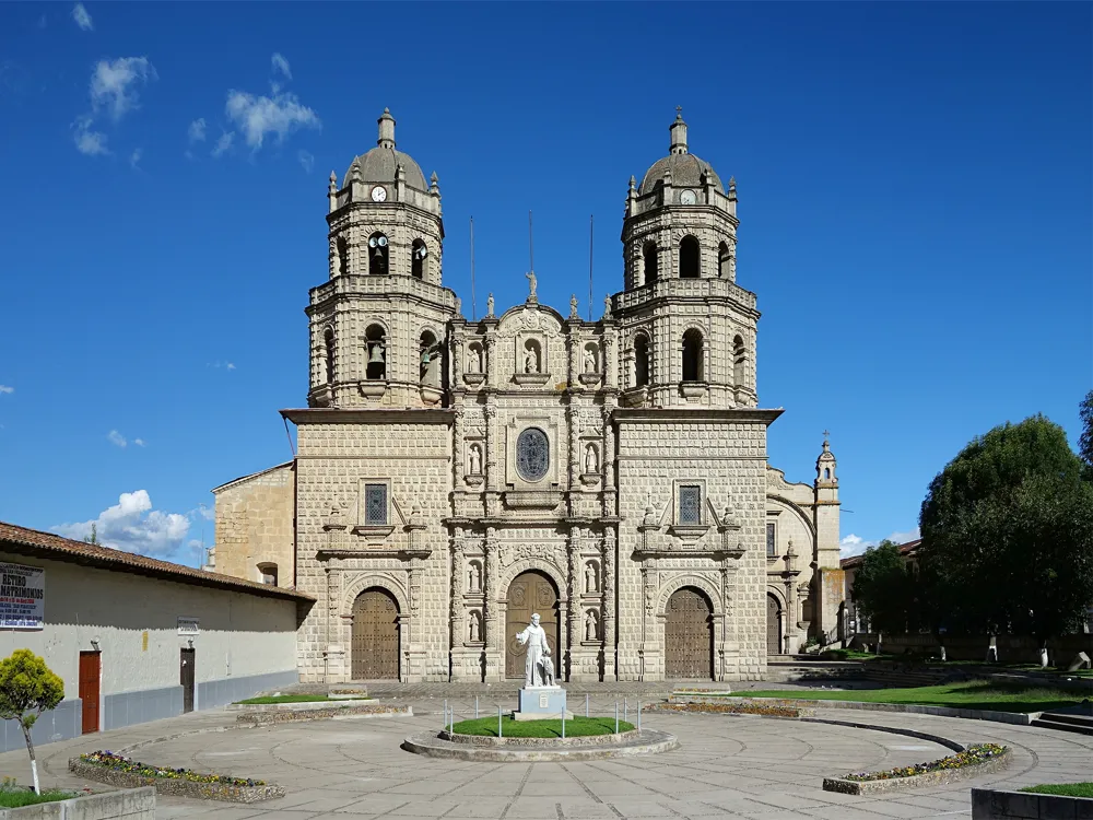 <p><strong>Elaborate Stone Church in Cajamarca</strong></p>