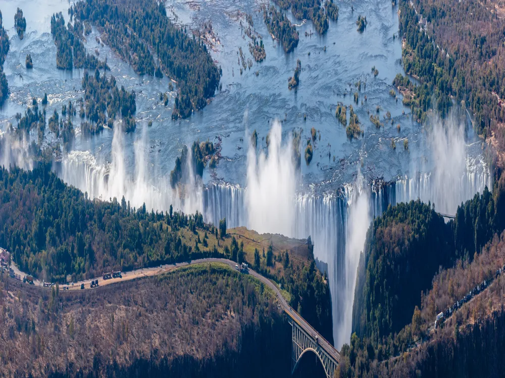 Victoria Falls: Aerial Panoramic View